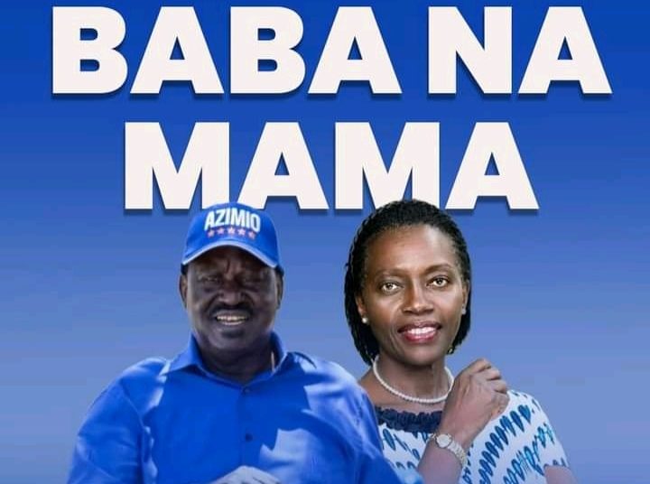 Raila and his running mate Martha Karua