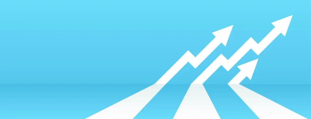 Business Arrow Target Direction. High Inflation Up Arrow. Financ