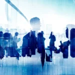 Business People Working and Urban Scene