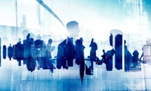 Business People Working and Urban Scene