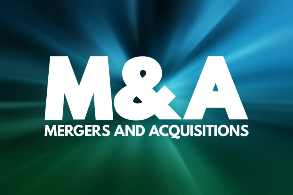 M&a - Mergers And Acquisitions Acronym, Business Concept Backgro