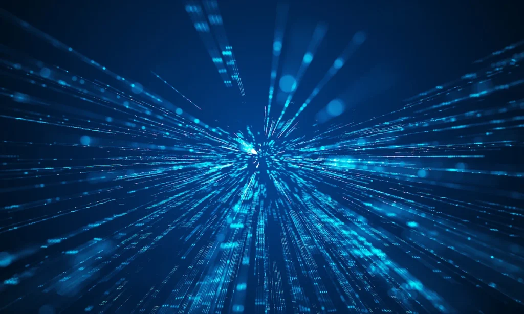 Speed of digital lights background.