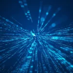 Speed of digital lights background.