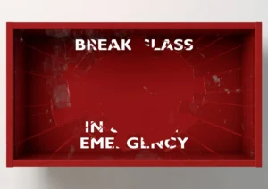 Break In Case Of Emergency Red Box