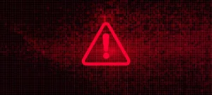 Abstract Red Background with Binary Code. Malware, or Hack Attack Concept