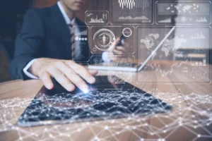 Artificial Intelligence And Machine Learning Concept. Neural Net