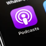 Apple,Iphone,With,Podcasts,Icon,App,On,Screen,,Macro.,Apple